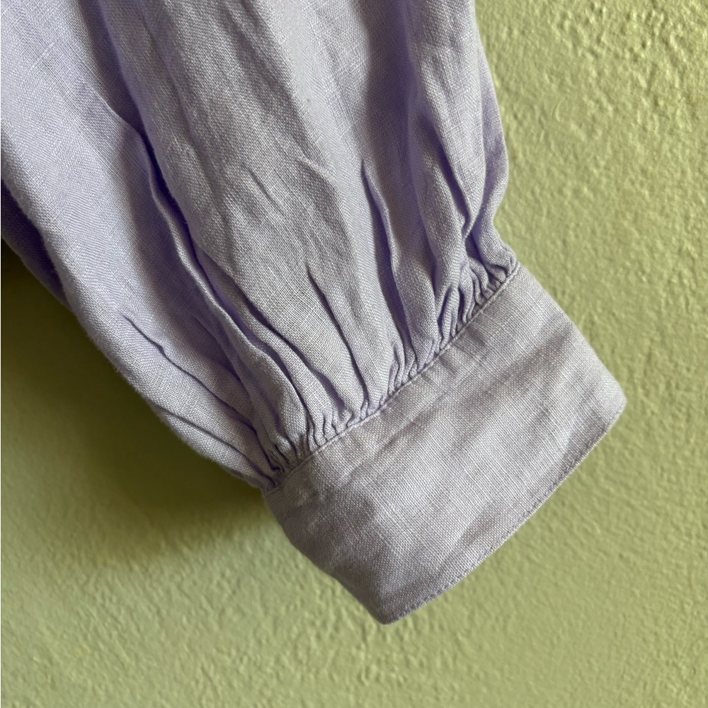 J. Crew Linen Square-Neck Blouse - Picture 6 of 7